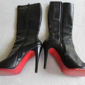Christian Louboutin Knee High Black Boots Size 39